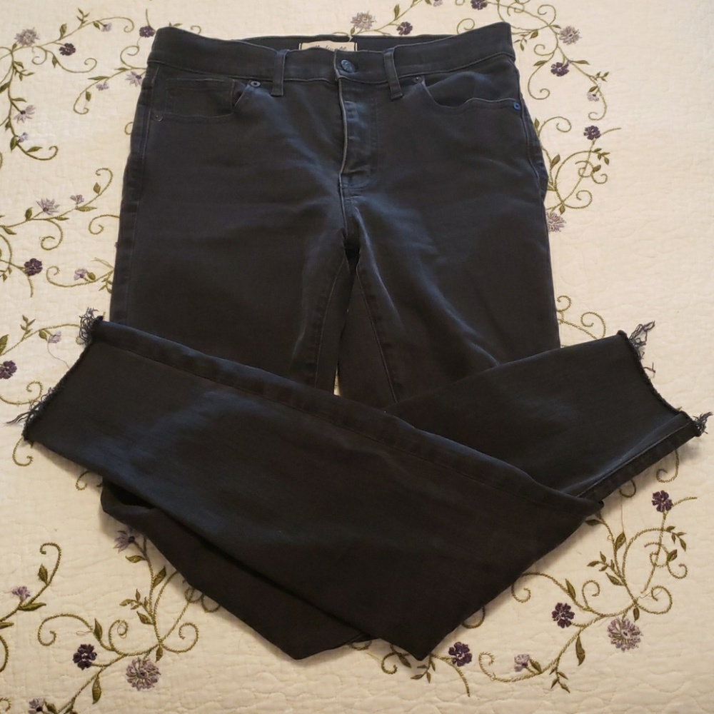 Madewell highriser 9" black/dark grey